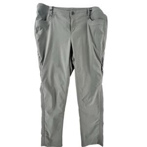 KUHL Womens Trekr Hiking Pants Size 14 Sage Green Convertible Capri